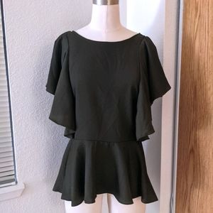 *SOLD* Aftermarket High-Low Peplum Blouse